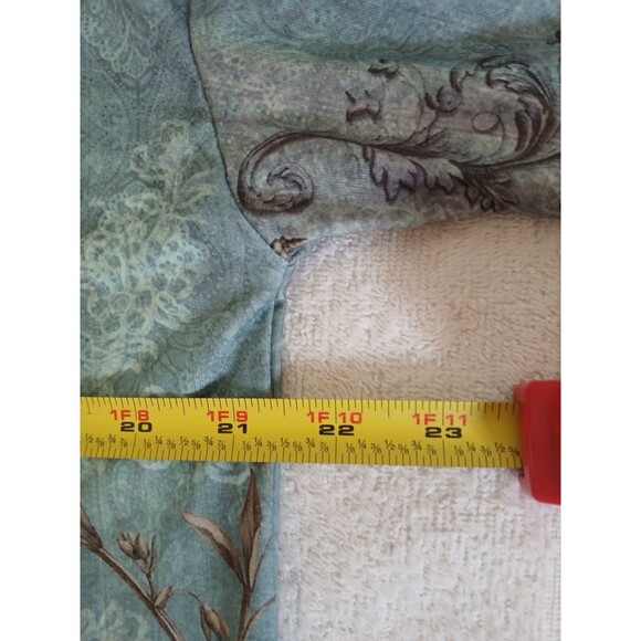 Flamingals Womens M Long Sleeve round neck floral print T-shirt with hoop zipper - Picture 11 of 14